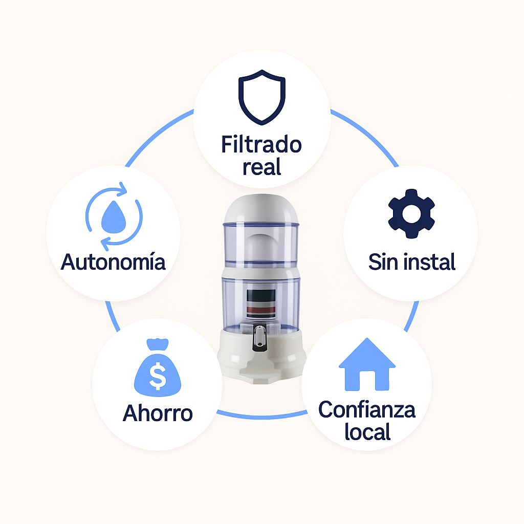 Purificador de Agua + Kit Extra de Filtros (Combo 2 años)