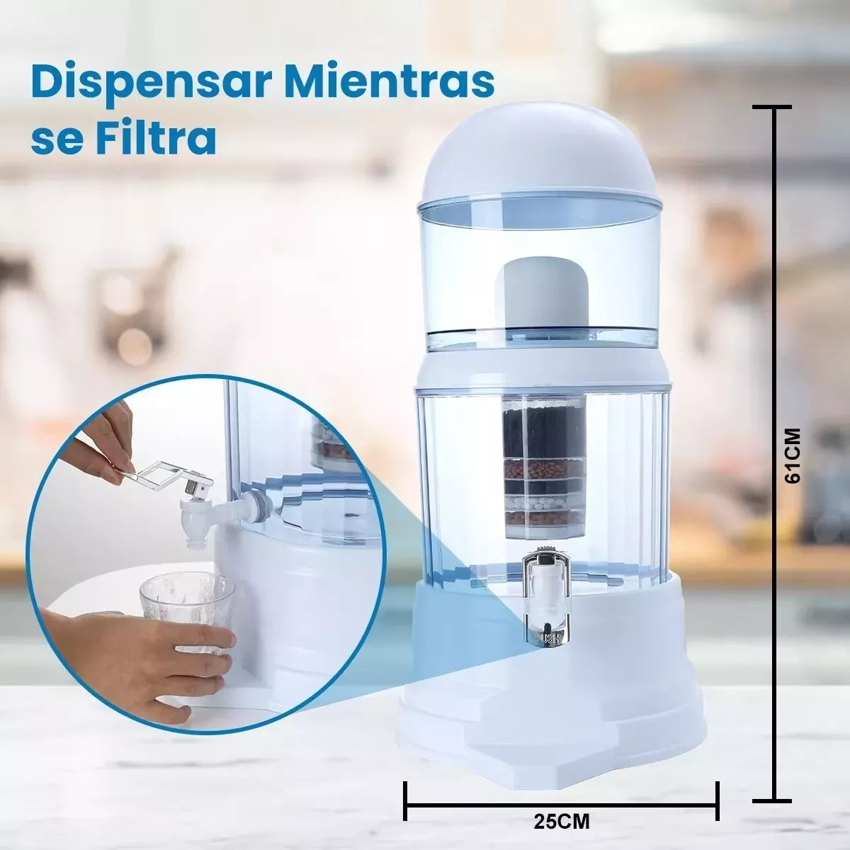 Purificador de Agua - Bidon de 16 Litros